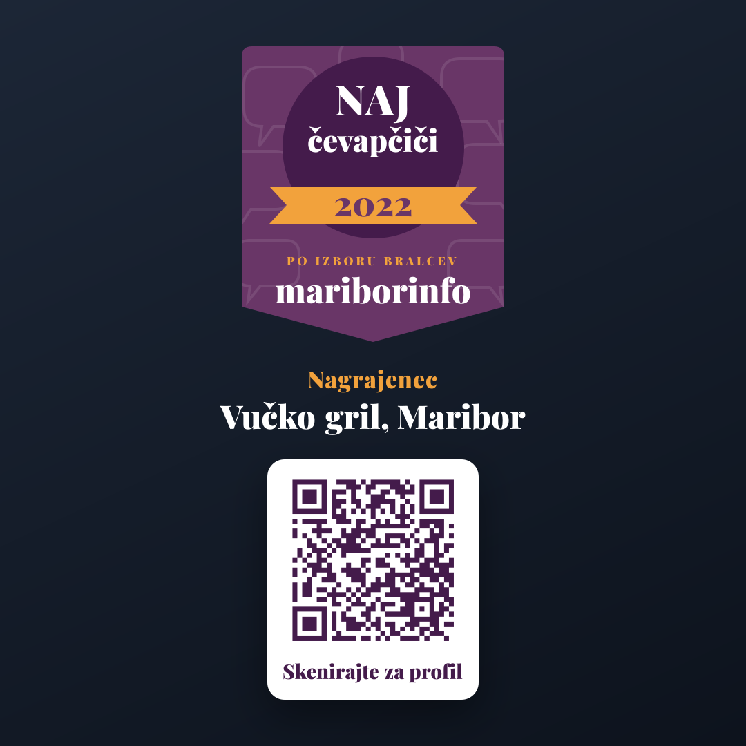 Predogled (Instagram / FB objava) za Vučko gril, Maribor